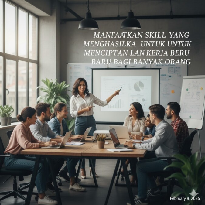 Manfaatkan Skill yang Menghasilkan Untuk Menciptakan Lapangan Kerja Baru Bagi Banyak Orang