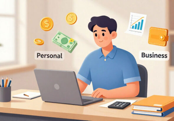 Cara-Memisahkan-Keuangan-Pribadi-Dan-Uang-Bisnis-Agar-Saldo-Tidak-Bercampur